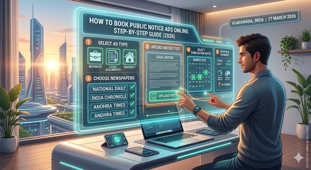 How to Book Public Notice Ads Online: Step-by-Step Guide (2026)